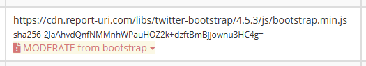Integrity metadata vulnerable file